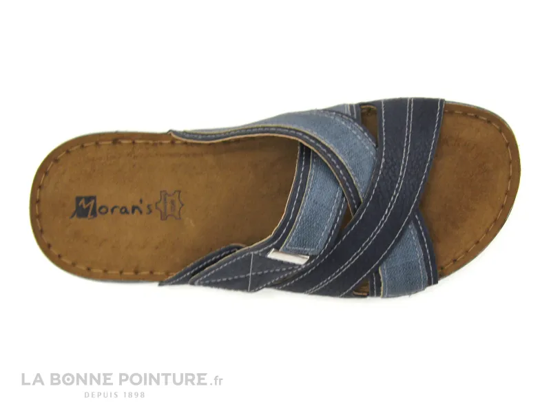 Achat chaussures Moran's Homme Mule Sabot et Tong, vente Morans MADIC 27347 Marine - Mule Homme reglable