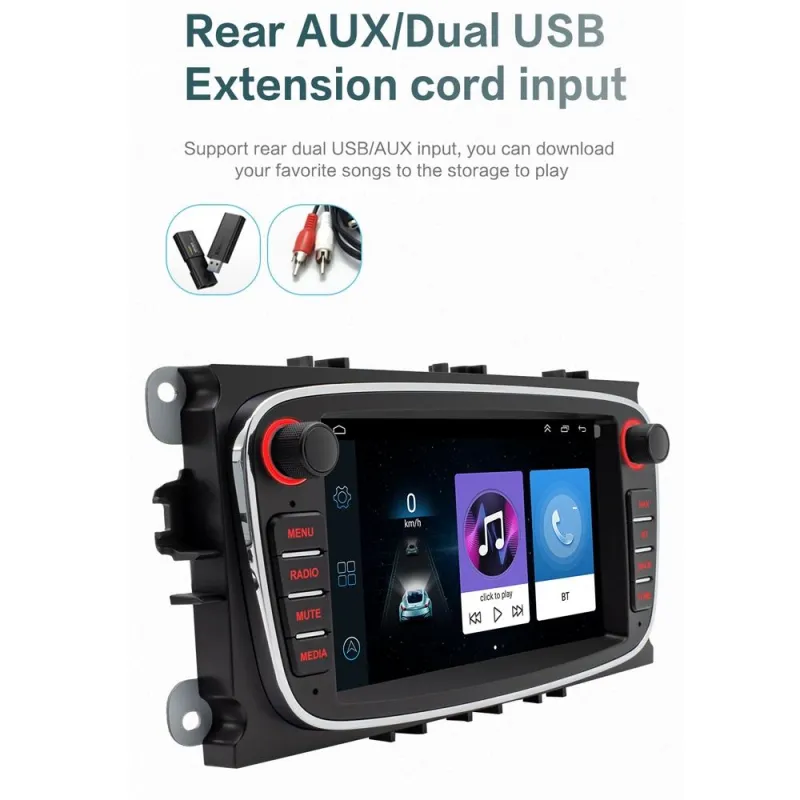 Autoradio Android 7 Pouces HD Bluetooth GPS RDS WiFi