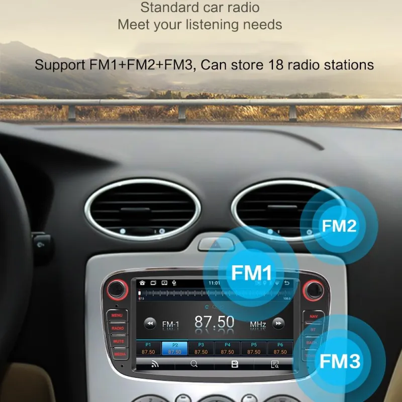 Autoradio Android 7 Pouces HD Bluetooth GPS RDS WiFi