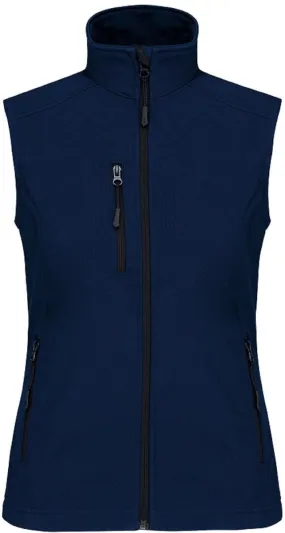 Bodywarmer softshell - gilet sans manches - K404 - bleu marine - Femme 