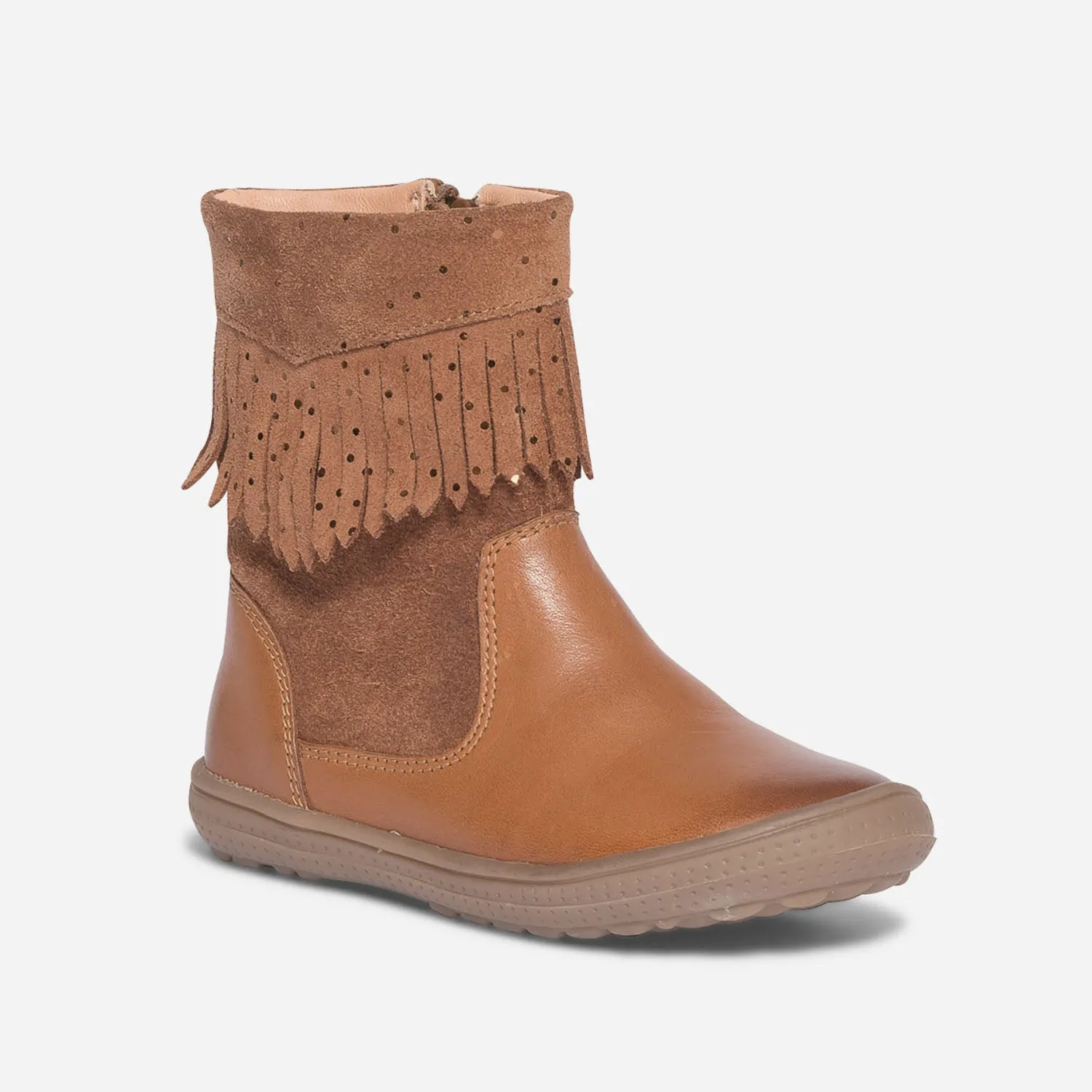 Botte camel à franges - Bottes Enfant | ERAM