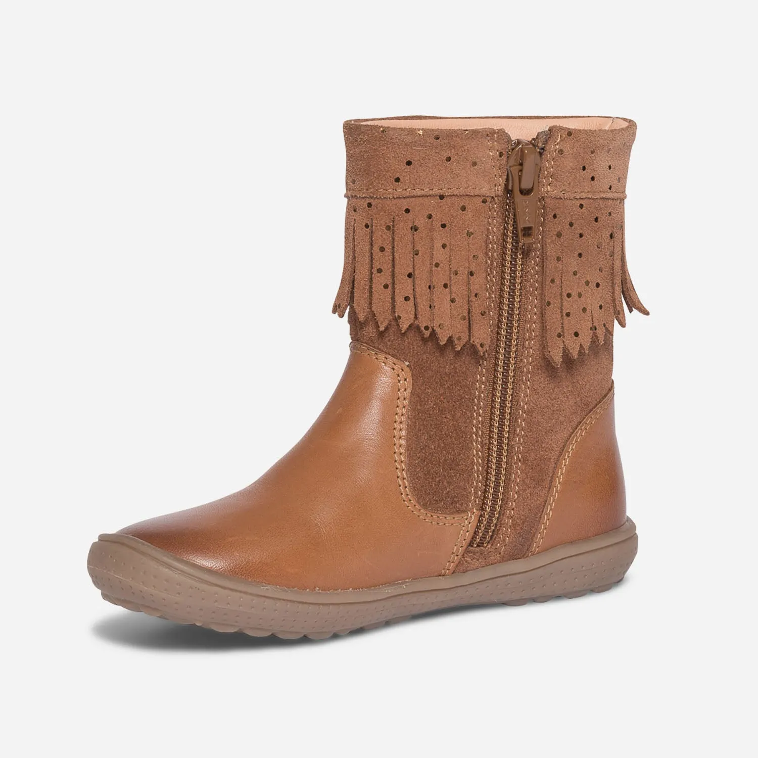 Botte camel à franges - Bottes Enfant | ERAM