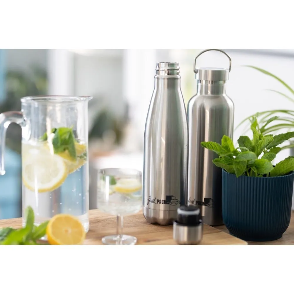 Bouteille inox double paroi isoth a/c bouchon 500ml Ø35mm 70x h265mm 12pcs