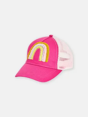 Casquette arc-en-ciel pour fille