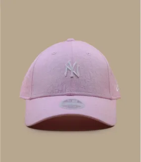 Casquette baseball femme NY rose - Casquette  Femme Jacquard 9Forty  New York Yankees New Era : Headict