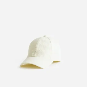 Casquette TEXTO écrue côtelée - Eram Accessoires | ERAM