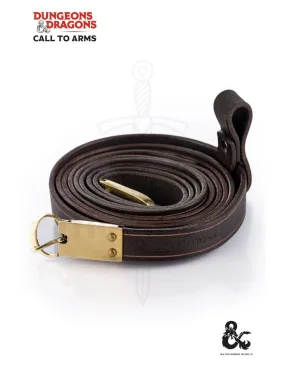 Ceinture médiévale en cuir double, couleur marron ⚔️ Boutique Épées