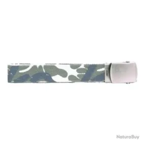 Ceinture toile 30mm avec boucle chromée (Couleur Camouflage Urban)