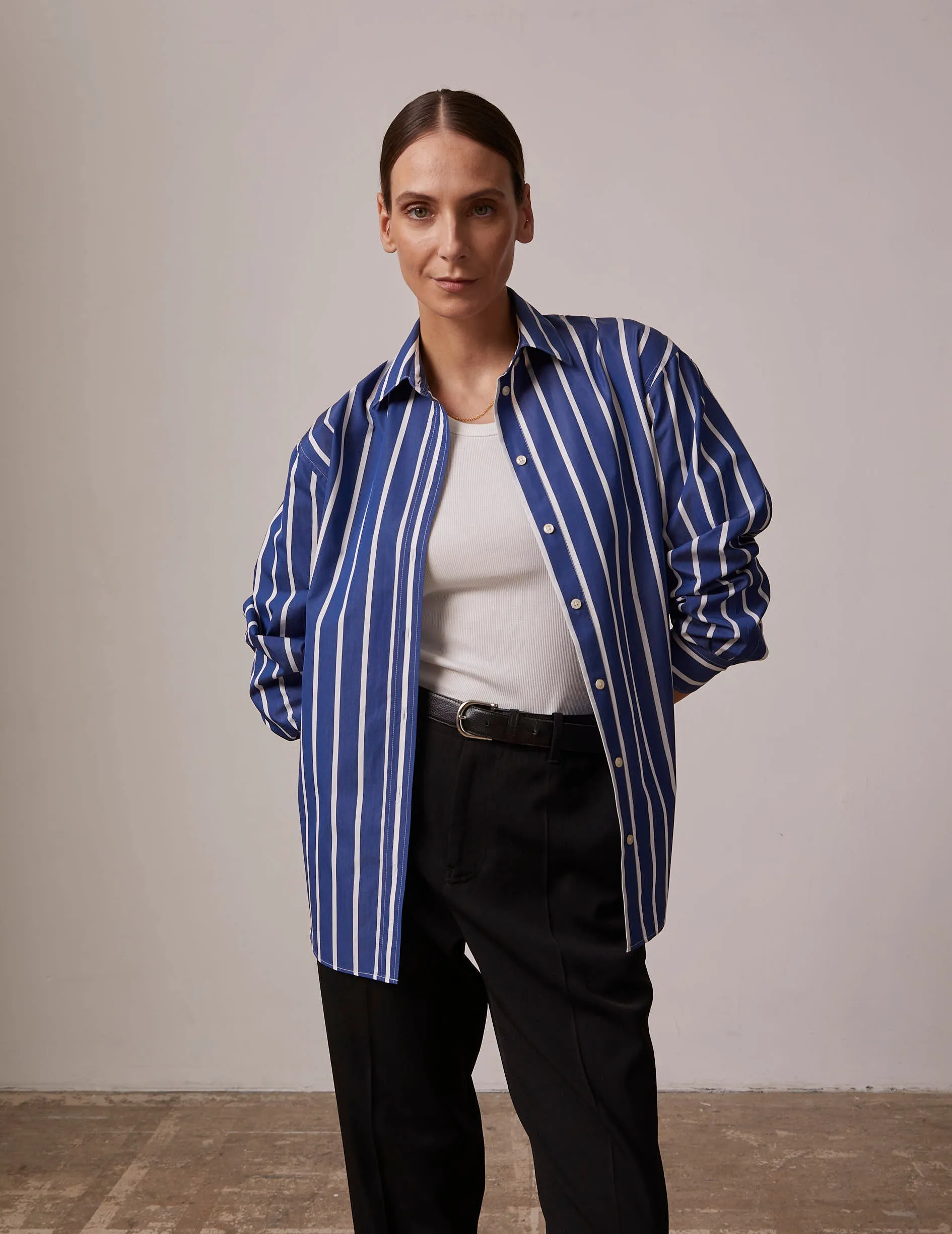 Chemise Delina rayée marine