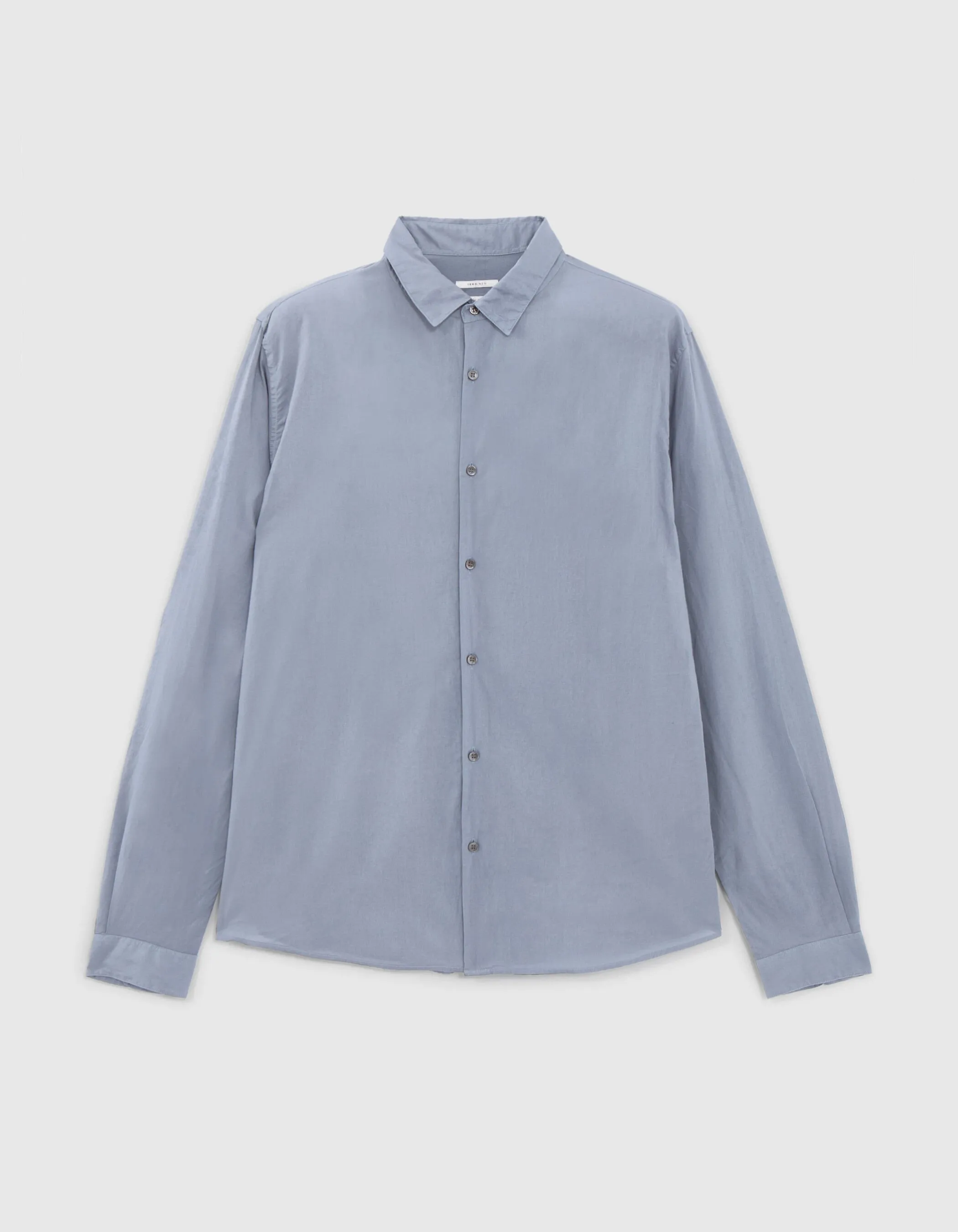 Chemise SLIM light blue voile de coton bio Homme