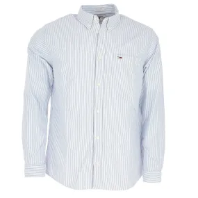 CHEMISE TOMMY HILFIGER RAYEE BLANC BLEU 39.90€ - Matière noble