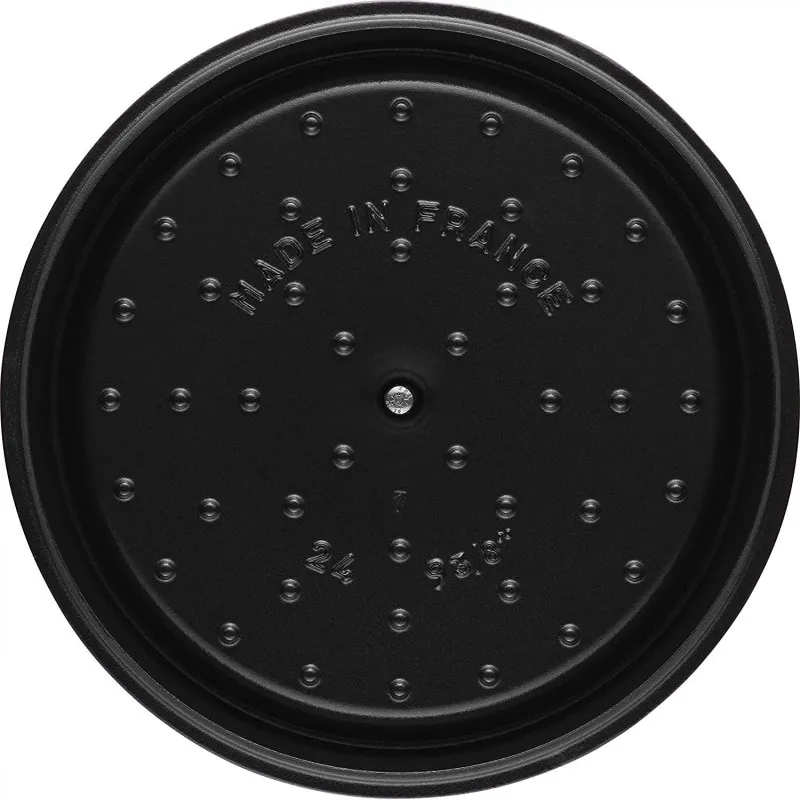 Cocotte en fonte Emaillée Ronde Staub NOIR D20 2,2L