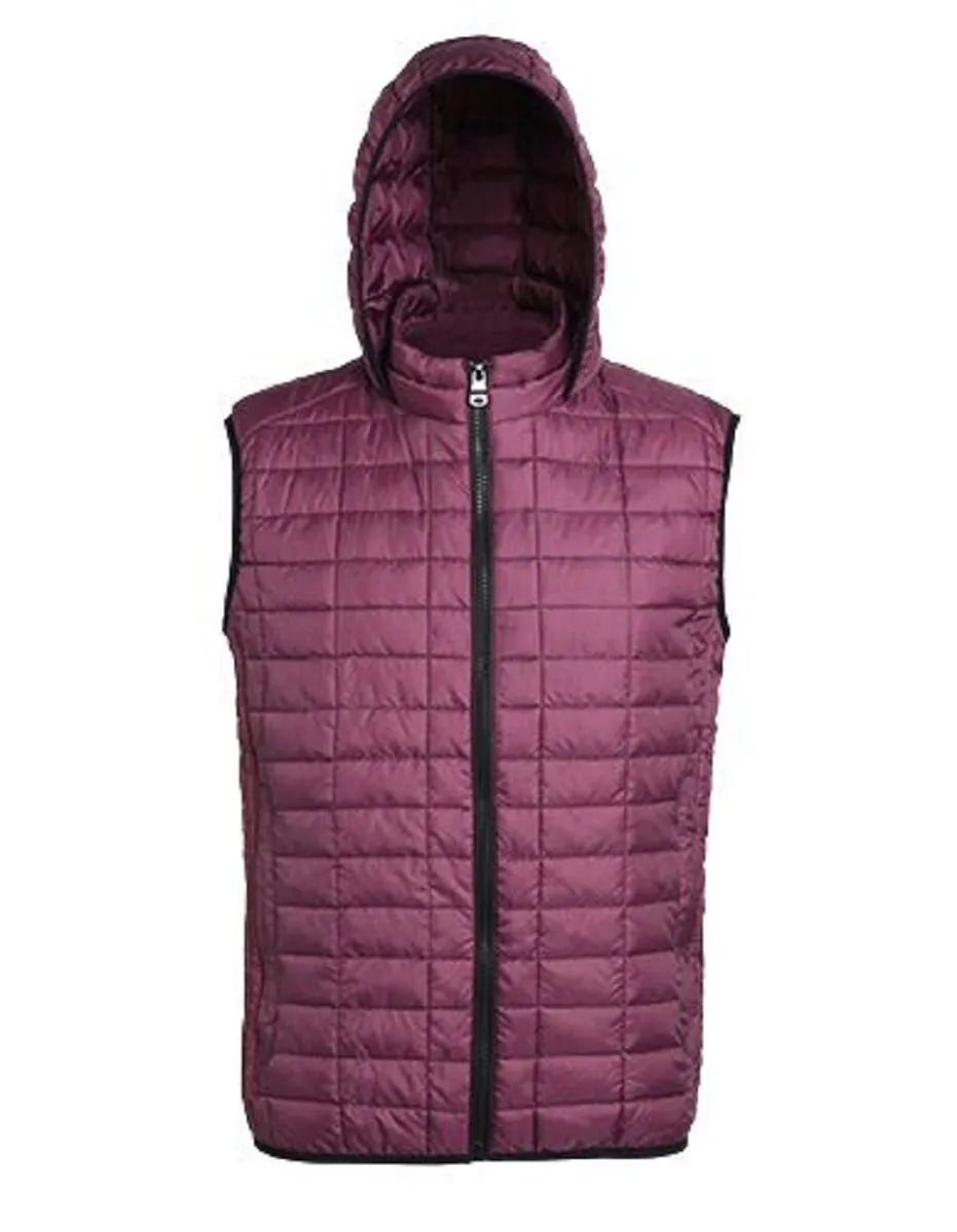 Doudoune gilet sans manches pour homme - TS024 - rose framboise 