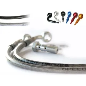 Durite d'embrayage d'aviation SPEEDBRAKES inox/raccord titane Ducati 750 F1