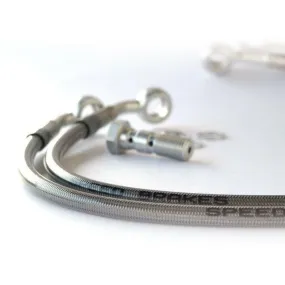 Durite de frein arrière d'aviation SPEEDBRAKES carbone/raccord or Suzuki RGV 250