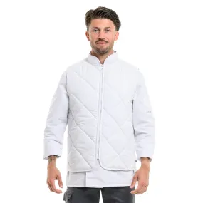 Gilet Boulanger Unisexe Ulisse Anti-froid Matelassé Blanc - ROBUR