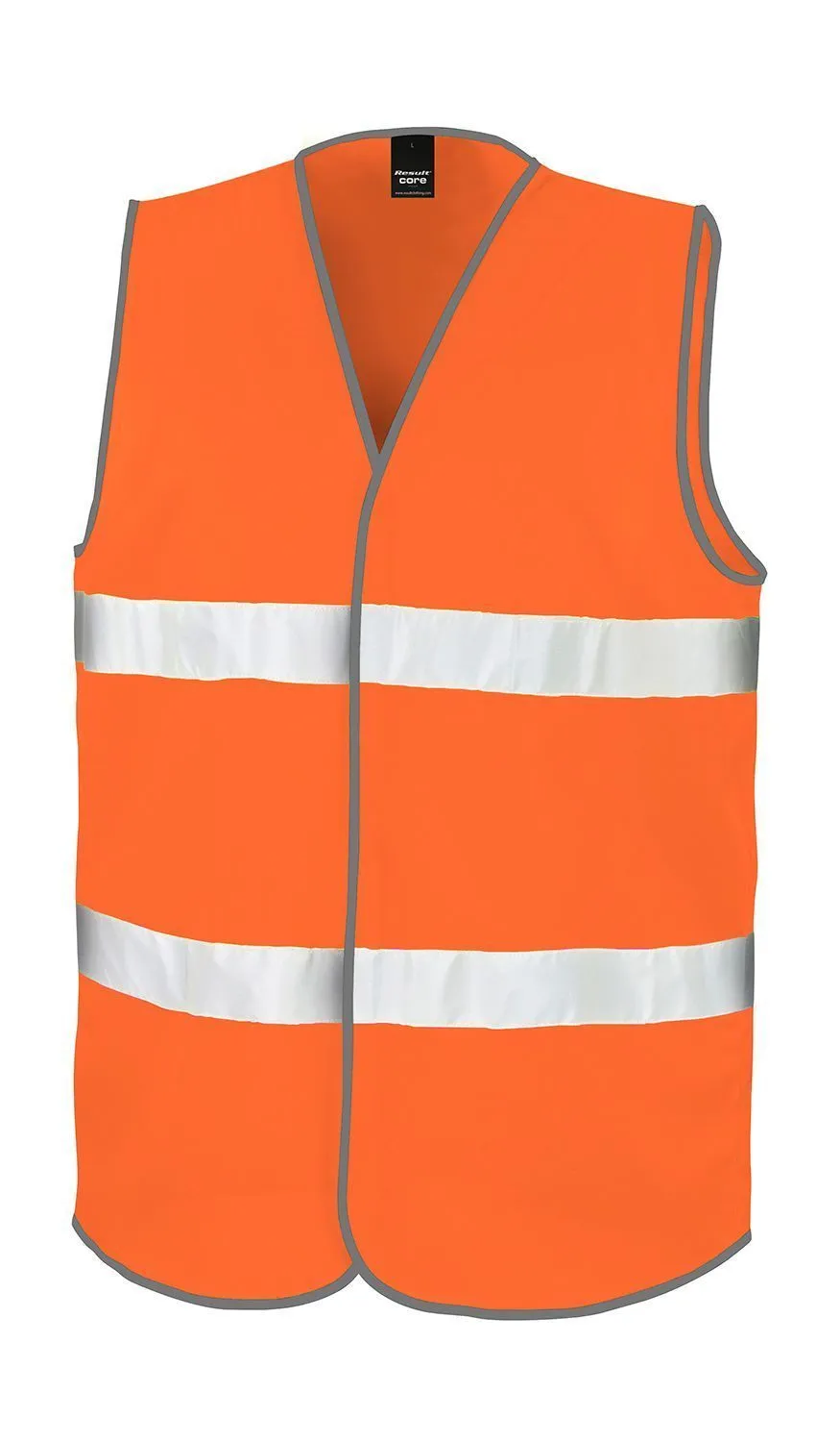 Gilet de sécurité 2 bandes réfléchissantes horizontales  R200X - orange fluo 