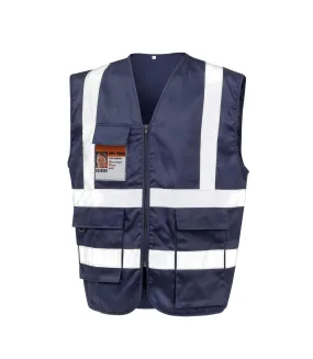 Gilet de sécurité adulte bleu marine SAFE-GUARD by Result