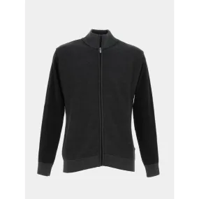 Gilet laine mérinos frangio noir homme - Benson & Cherry | wimod