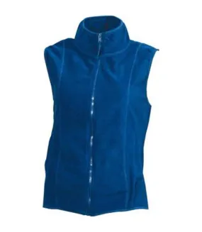 Gilet sans manches bodywarmer polaire femme - JN048 - bleu roi