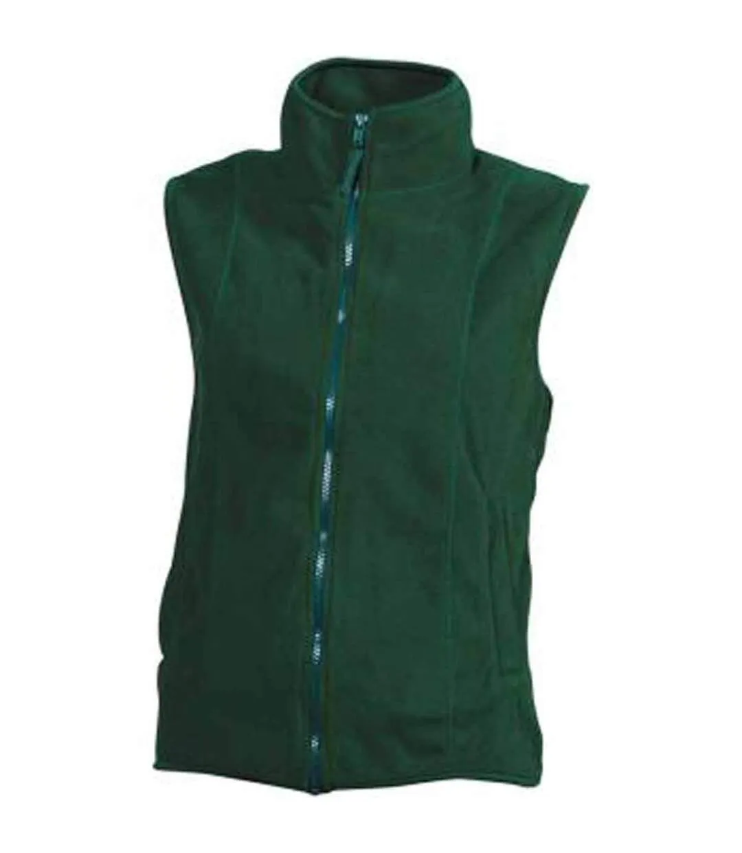 Gilet sans manches bodywarmer polaire femme - JN048 - vert foncé