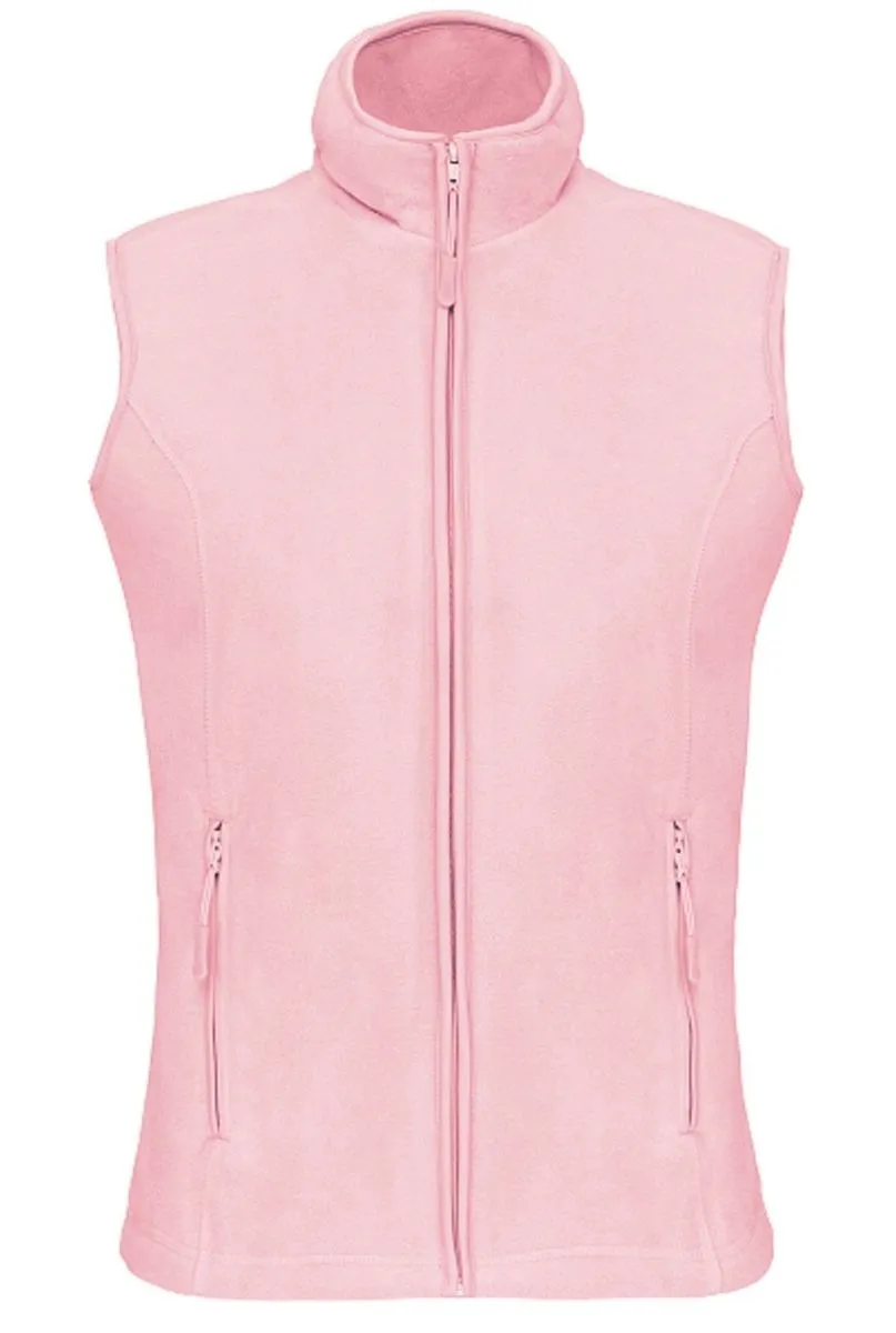 Gilet sans manches micro polaire femme - K906 - rose clair 