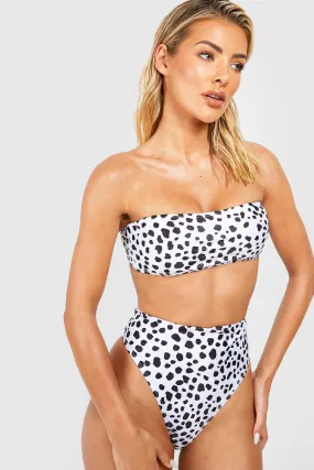 Haut de maillot imprimé dalmatien