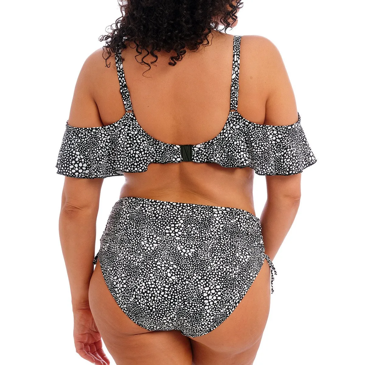 Haut de maillot à volants avec armatures Pebble cove noir Elomi Swim