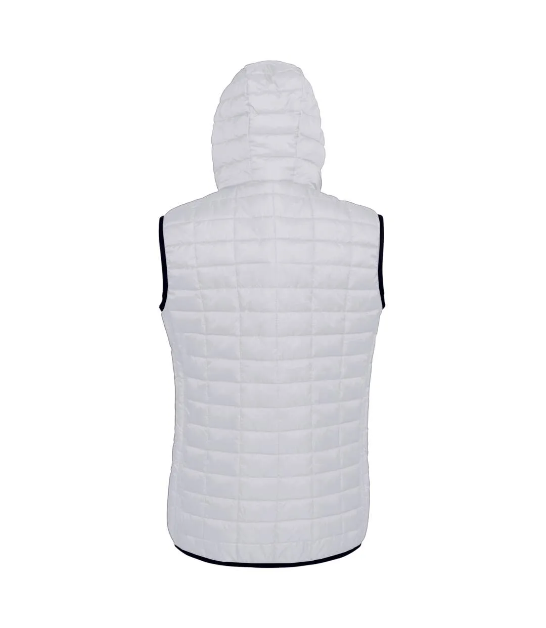 Honeycomb gilet sans manche zippée femme blanc 2786