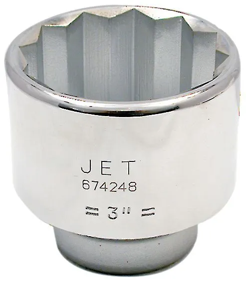 Jet 674224 Douille 1 1/2" x 12 pans courte à prise 1"
