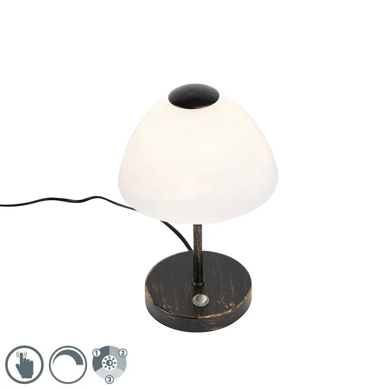 Lampe de table Moderne Noire bouton tactile incl. LED - Joya