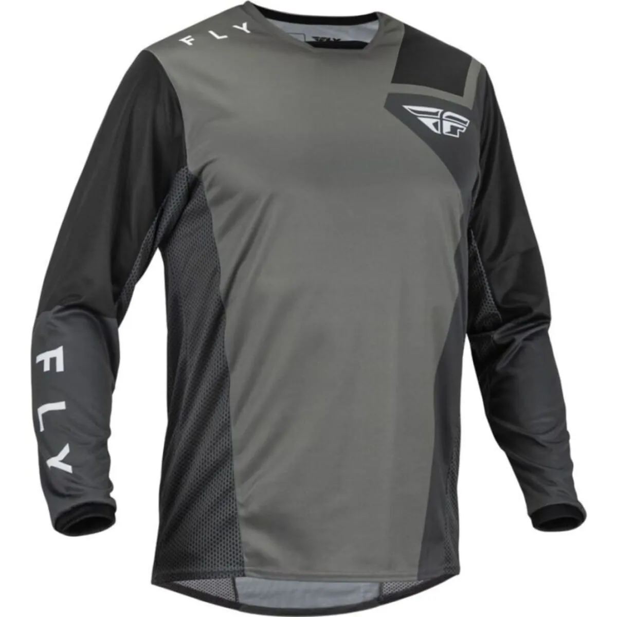 Maillot Fly Racing Kinetic Jet 23 Gris Noir - Maillot Cross