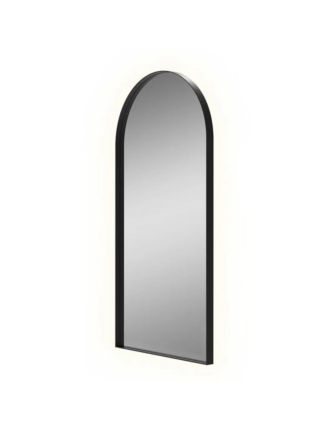 Miroir LED pleine longueur GIORGIA 73W, 3000K, 4975lm, 170cmx70cm Noir IP44 | LéonLeds