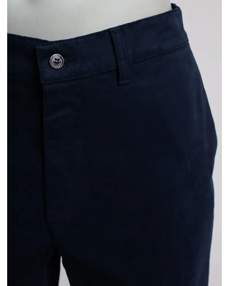 Pantalon chino 1214 sergé bleu marine pour Homme Grand - Size-factory