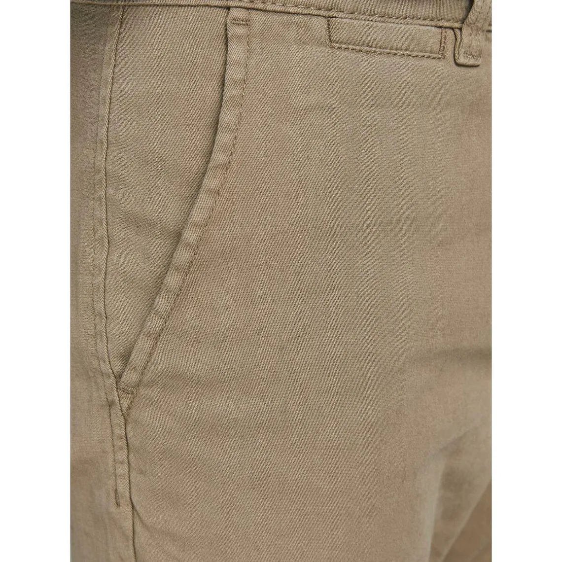 Pantalon chino Slim Fit Beige en coton Logan Jack & Jones - Pantalon Homme sur MenCorner