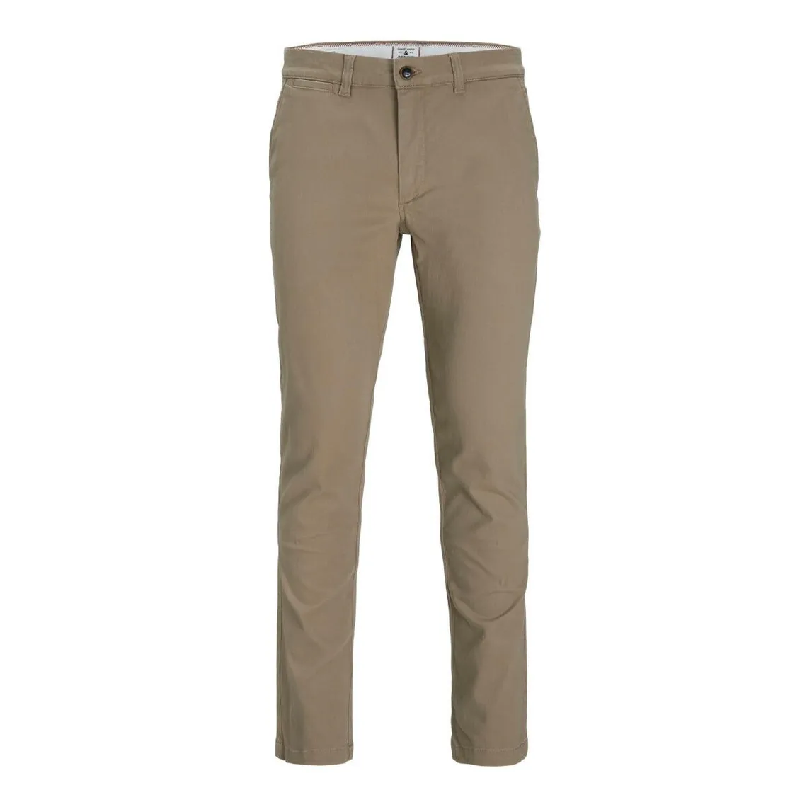 Pantalon chino Slim Fit Beige en coton Logan Jack & Jones - Pantalon Homme sur MenCorner