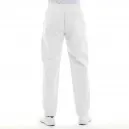 Pantalon de Cuisine Mixte Blanc ECO/LYOCELL - MANELLI