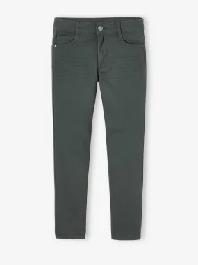 Pantalon droit indestructible garçon vert - Vertbaudet