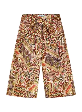 Pantalon Mayoral pareo imprimé pour fille.