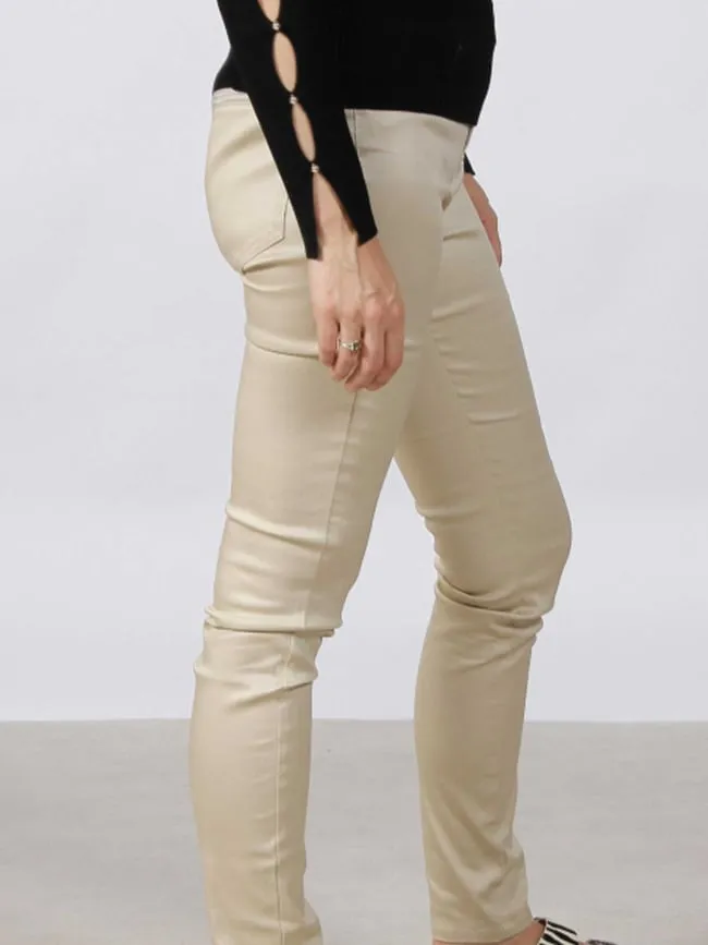 Pantalon slim palona beige femme - Morgan | wimod