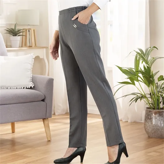 Pantalon à pinces gris ou bordeaux