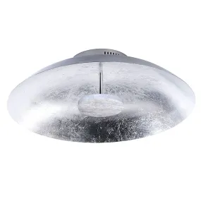 Plafonnier rond moderne argenté LED - Plates