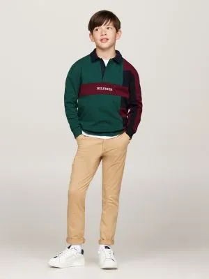 Polo coupe standard colour-block | Vert | Tommy Hilfiger