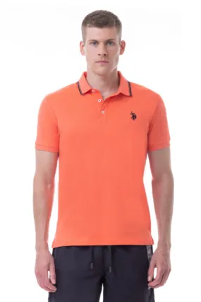 Polo en modal - Orange - US POLO HOMME