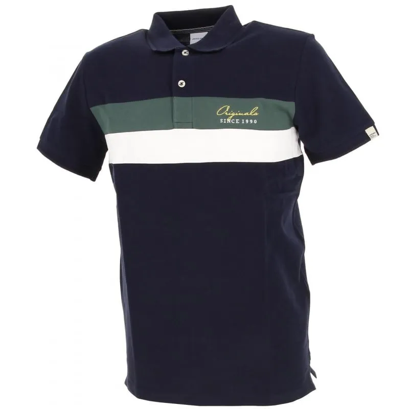 Polo uni logo dylon lagoon bleu homme - Le Temps Des Cerises | wimod