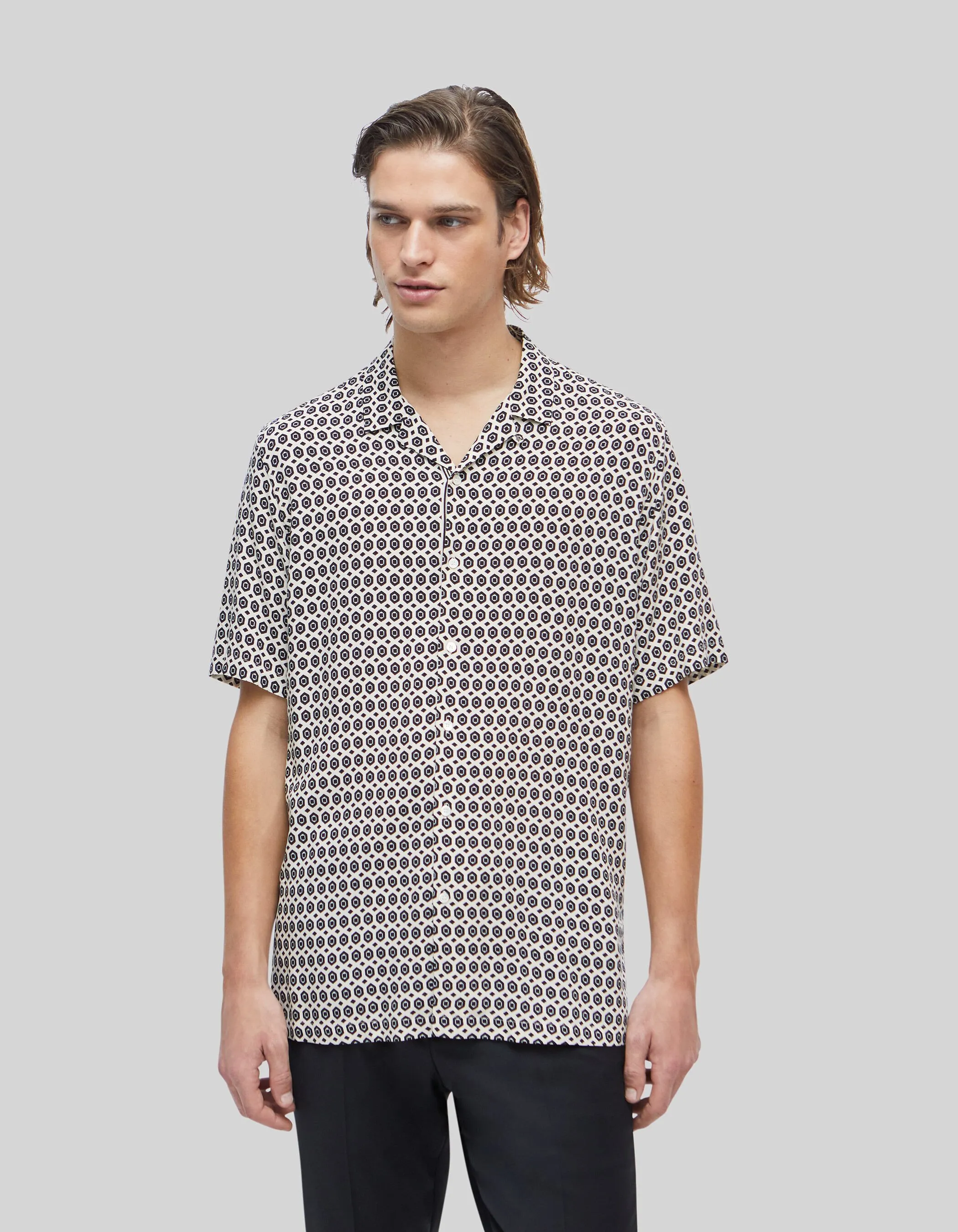 Pure Edition-Chemise LENZING™ ECOVERO™ mini rétro Homme