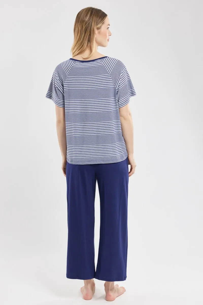 Pyjama rayé - coton léger