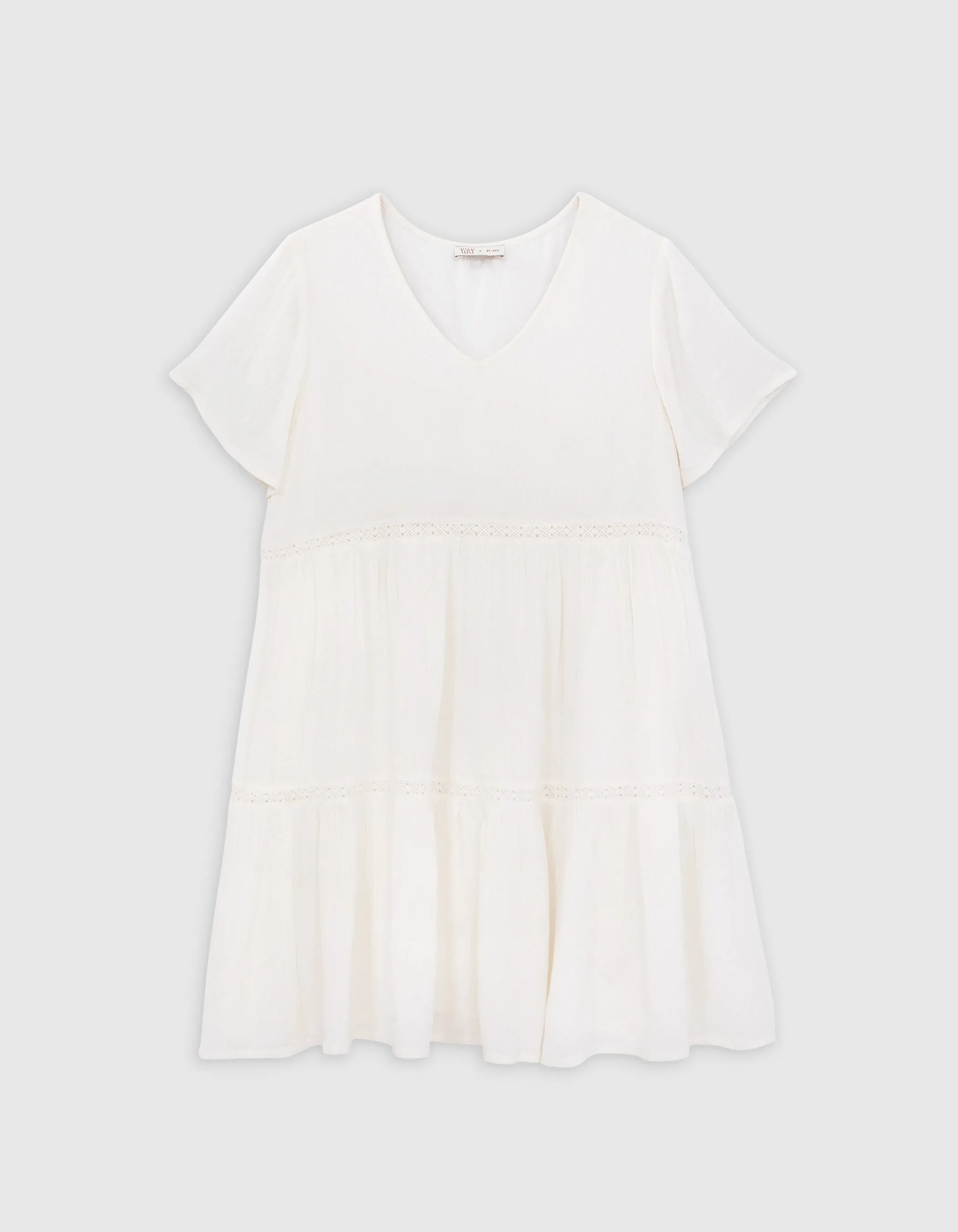 Robe blanc cassé LENZING™ ECOVERO™ fille