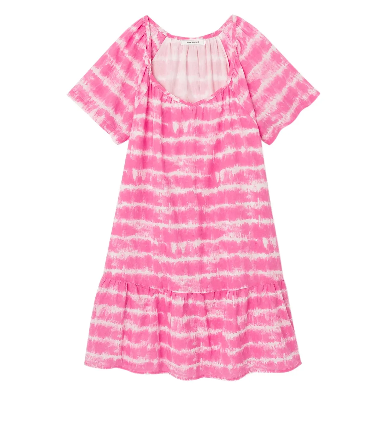 Robe courte tie dye - Rose