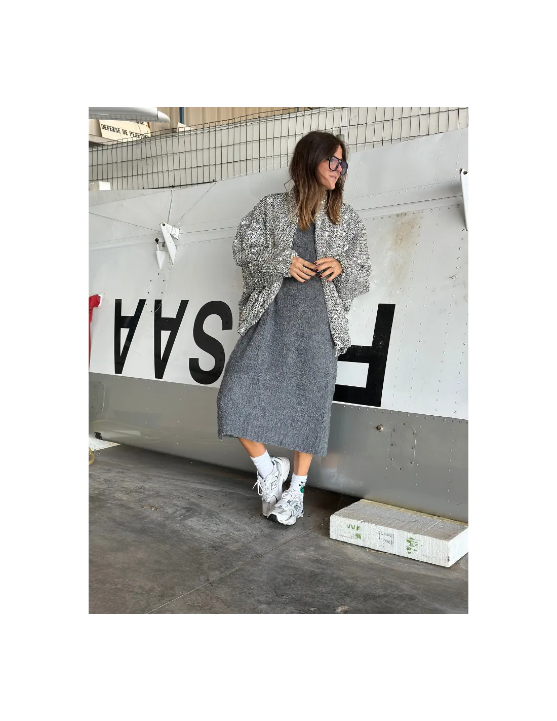 Robe FANNY gris